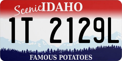 ID license plate 1T2129L