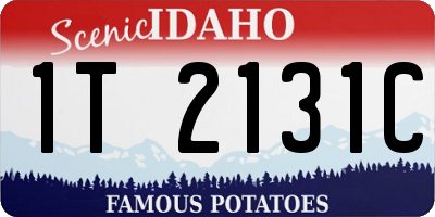 ID license plate 1T2131C