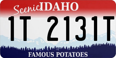 ID license plate 1T2131T