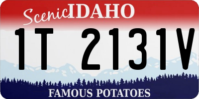 ID license plate 1T2131V