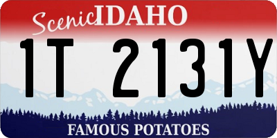ID license plate 1T2131Y