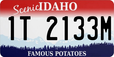 ID license plate 1T2133M