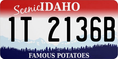 ID license plate 1T2136B
