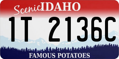 ID license plate 1T2136C