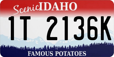 ID license plate 1T2136K