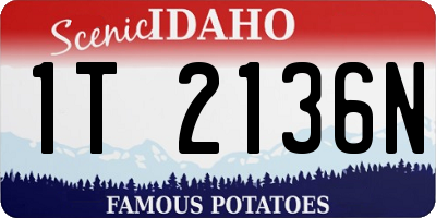ID license plate 1T2136N