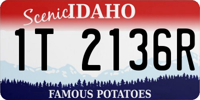 ID license plate 1T2136R