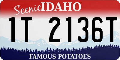 ID license plate 1T2136T