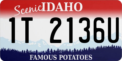 ID license plate 1T2136U