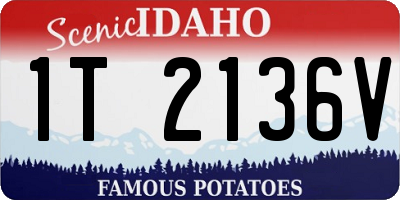 ID license plate 1T2136V