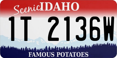 ID license plate 1T2136W