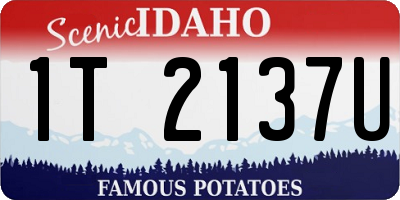 ID license plate 1T2137U
