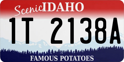 ID license plate 1T2138A