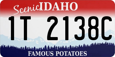 ID license plate 1T2138C