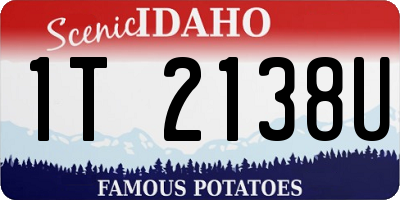 ID license plate 1T2138U