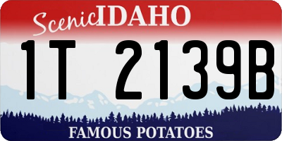 ID license plate 1T2139B