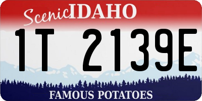 ID license plate 1T2139E