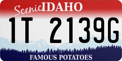 ID license plate 1T2139G