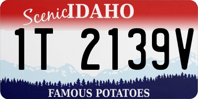 ID license plate 1T2139V