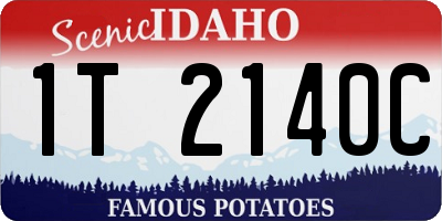 ID license plate 1T2140C