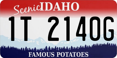 ID license plate 1T2140G