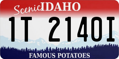 ID license plate 1T2140I