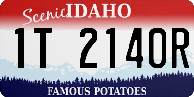 ID license plate 1T2140R