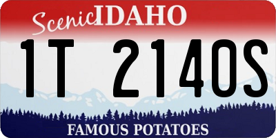 ID license plate 1T2140S