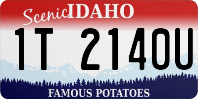 ID license plate 1T2140U