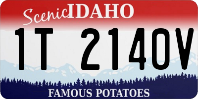 ID license plate 1T2140V
