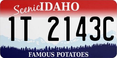 ID license plate 1T2143C
