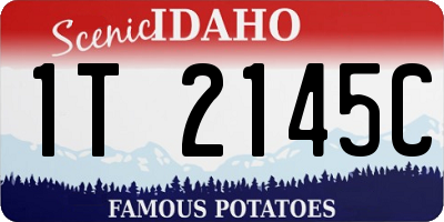 ID license plate 1T2145C