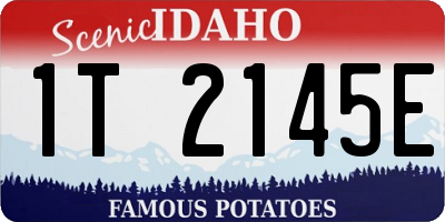 ID license plate 1T2145E