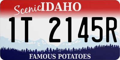 ID license plate 1T2145R