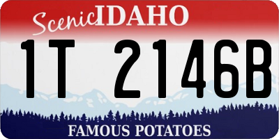 ID license plate 1T2146B