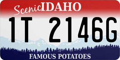 ID license plate 1T2146G