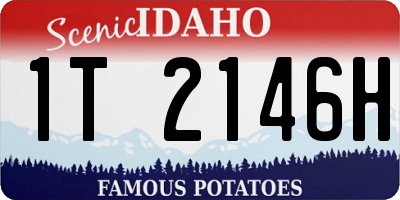 ID license plate 1T2146H