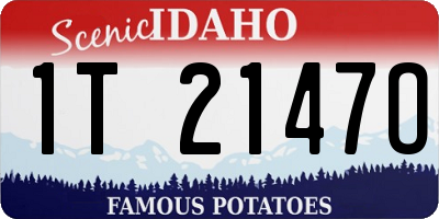 ID license plate 1T2147O