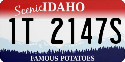 ID license plate 1T2147S