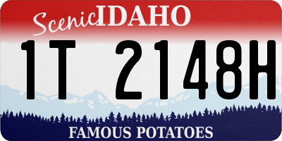 ID license plate 1T2148H