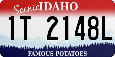 ID license plate 1T2148L