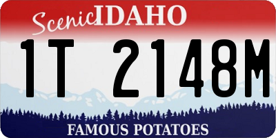 ID license plate 1T2148M