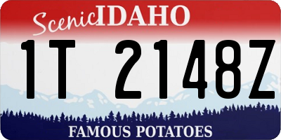ID license plate 1T2148Z