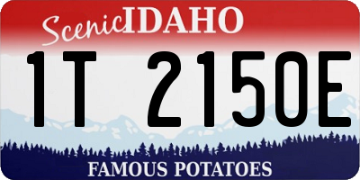 ID license plate 1T2150E