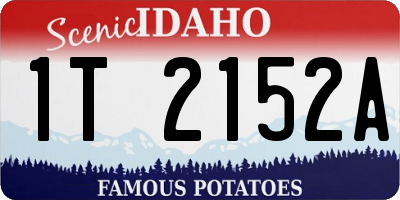ID license plate 1T2152A