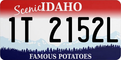ID license plate 1T2152L