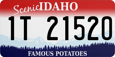 ID license plate 1T2152O