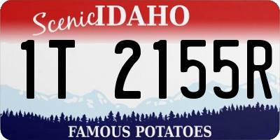 ID license plate 1T2155R