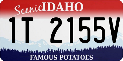 ID license plate 1T2155V