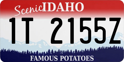 ID license plate 1T2155Z